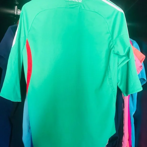 Adidas Green and Red Soccer Jersey - Picture 5 of 6